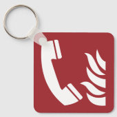 Brandschutzzeichen Schlüsselanhänger (Vorderseite)