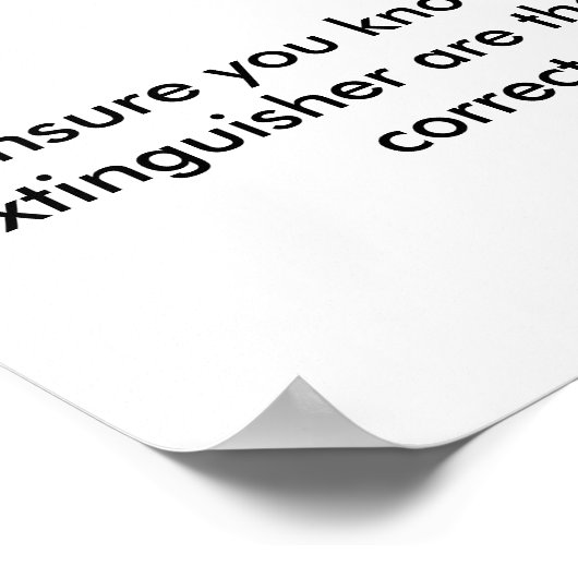 Brandsicherheit 02 poster (Ecke)