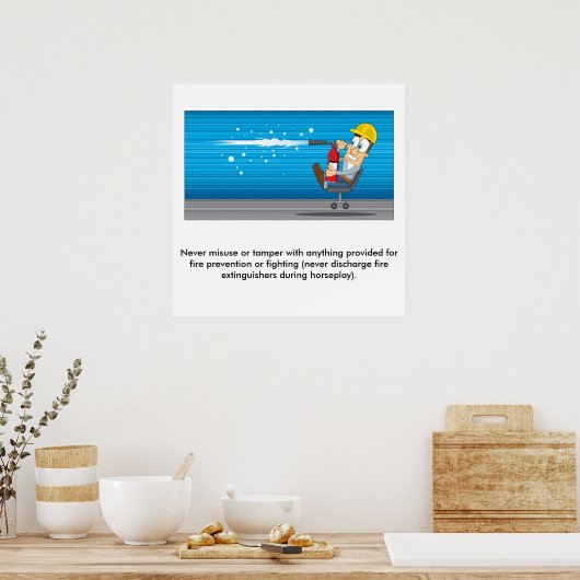 Brandsicherheit 04 poster (Küche)