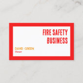 Brandsicherheitsmaßstab QR Visitenkarte (Vorderseite)