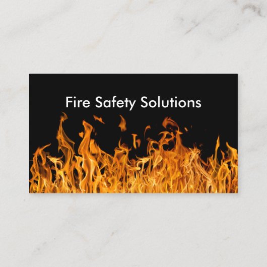 Brandsicherheitsprodukte Visitenkarte (Rückseite)