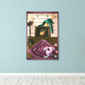 Brandstelle Leinwanddruck (Insitu (Holzboden))