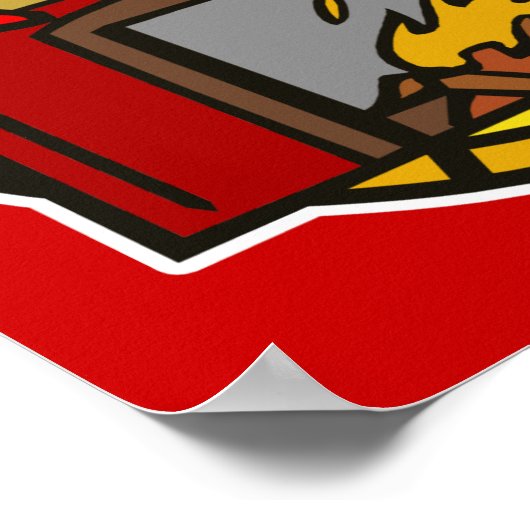 Brandstelle Poster (Ecke)