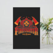 Brandstiftgeschenk für Feuerwehrleute oder Frauen Briefpapier (Stehend Vorderseite)