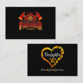 Brandstiftgeschenk für Feuerwehrleute oder Frauen Visitenkarte (Vorne/Hinten)