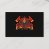 Brandstiftgeschenk für Feuerwehrleute oder Frauen Visitenkarte (Vorderseite)