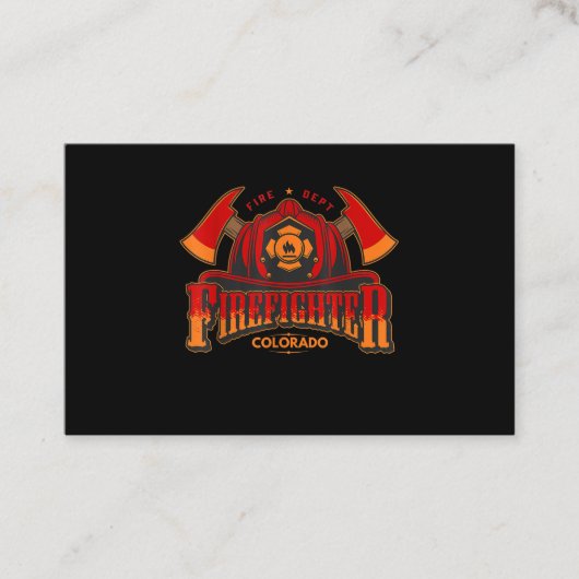 Brandstiftgeschenk für Feuerwehrleute oder Frauen Visitenkarte (Vorderseite)