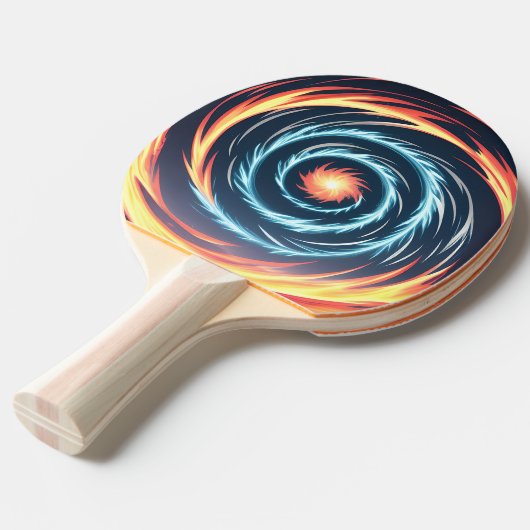 Brandsturm, explosiver Power, funkelnde Flamme Tischtennis Schläger (Vorderseite)