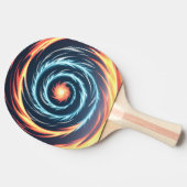 Brandsturm, explosiver Power, funkelnde Flamme Tischtennis Schläger (Seitenansicht)