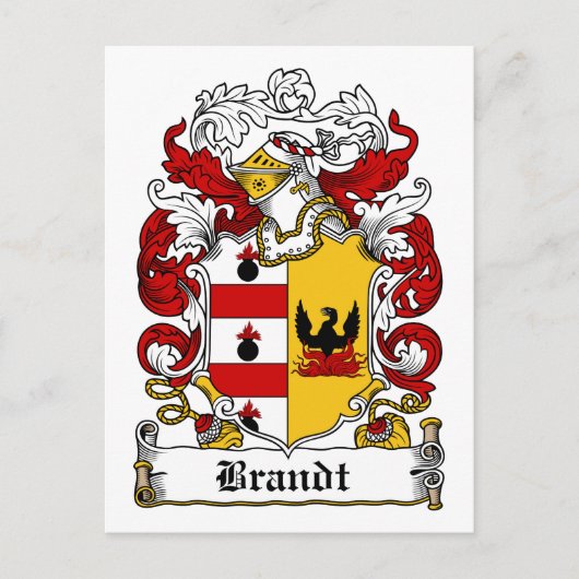 Brandt-Familienwappen Postkarte (Vorderseite)