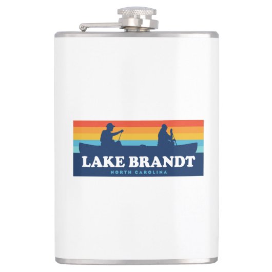 Brandt-Nord-Carolina-Kanu Flachmann (Vorderseite)