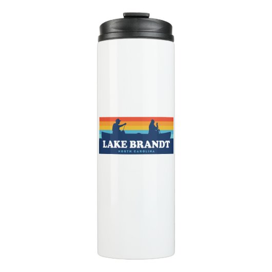 Brandt-Nord-Carolina-Kanu Thermosbecher (Vorderseite)