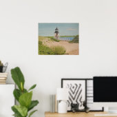 Brandt Point Lighthouse - Nantucket Poster (Heimbüro)