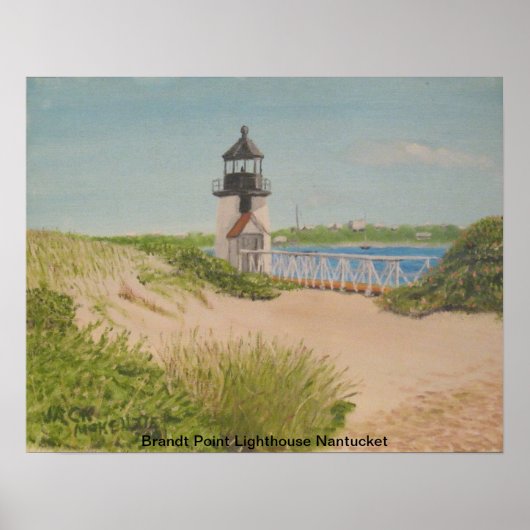 Brandt Point Lighthouse - Nantucket Poster (Vorne)