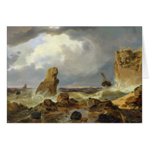 Brandung auf einer felsigen Küste, 1835