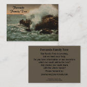 Brandung bei Ventimiglia, Ligurien, Italien Visitenkarte (Vorne/Hinten)