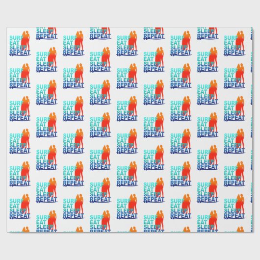 Brandung essen geschenkpapier (Flach)