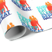 Brandung essen geschenkpapier (Rolleneckpunkt)