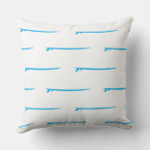 Brandung oben! Große blaue Bretter/weißer Kissen (Rückseite)