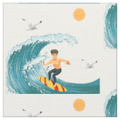 Brandung oben! stoff (Nahaufnahme)