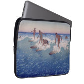 "Brandung-Reiter, Honolulu" - Charles W. Laptopschutzhülle (Vorne Rechts)