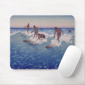 "Brandung-Reiter, Honolulu" - Mousepad (Mit Mouse)