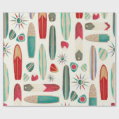 Brandungen oben in den fünfziger Jahren Geschenkpapier (Flach)