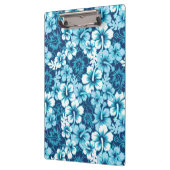 Brandungs-BlumenHibiskus-Muster Klemmbrett (Links)