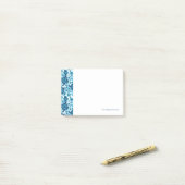 Brandungs-BlumenHibiskus-Muster Post-it Klebezettel (Auf Schreibtisch)