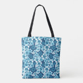 Brandungs-BlumenHibiskus-Muster Tasche (Rückseite)