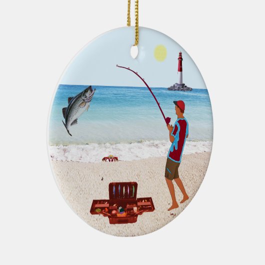 Brandungs-Fischen Keramik Ornament (Rechts)