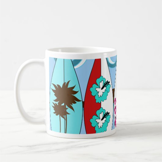 Brandungs-Geschäfts-surfende Kaffeetasse (Links)