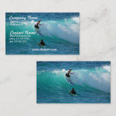 Brandungs-Hintergrund-Visitenkarte Visitenkarte (Vorne/Hinten)