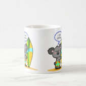 Brandungs-Koala-Bärn-Tasse Kaffeetasse (Mittel)