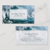 Brandungs-Lehrer-Trainer-Trainer-blauer Visitenkarte (Vorne/Hinten)
