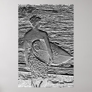 Brandungs-Metall Poster