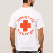 Brandungs-Piraten-Strand-Patrouille T-Shirt (Rückseite)