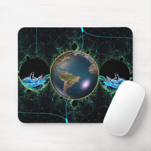Brandungs-Planet Mousepad (Mit Mouse)
