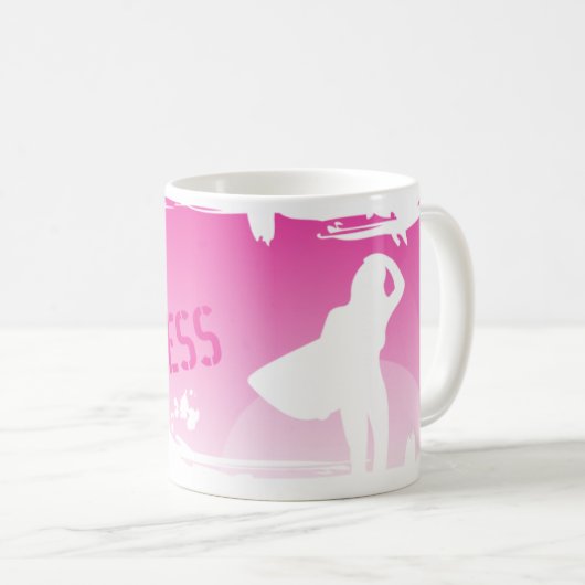 Brandungs-Prinzessin Kaffeetasse (VorderseiteRechts)