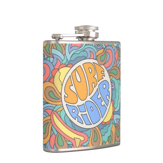 Brandungs-Reiter-Muster Flachmann (Rechts)