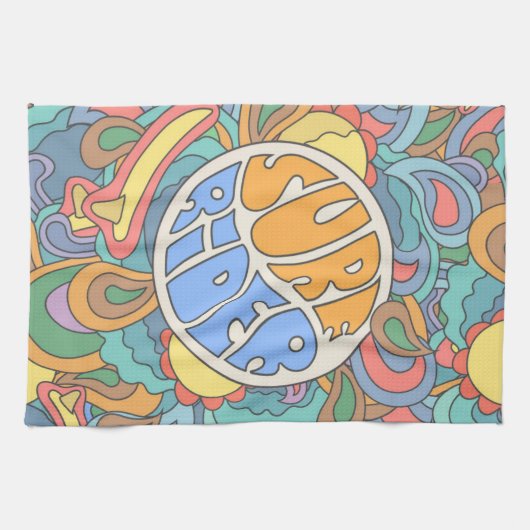 Brandungs-Reiter-Muster Geschirrtuch (Horizontal)