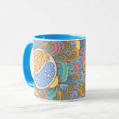 Brandungs-Reiter-Muster Tasse (Vorderseite Links)