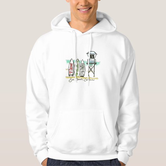 Brandungs-San Clemente-Sweatshirt Hoodie (Vorderseite)