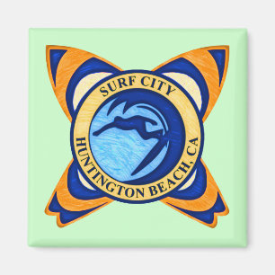 Brandungs-Stadt, Huntington Beach, CA Magnet