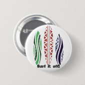 Brandungsbretter, surfen es weg! Knopf Button (Vorne & Hinten)