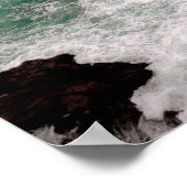 Brandungswellen Poster (Ecke)
