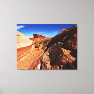 Brandwelle 4 Valley Fire Overton Nevada Landschaft Leinwanddruck