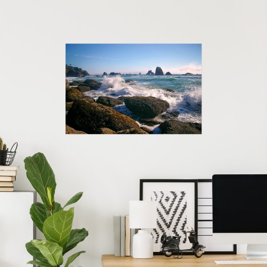 Brandwellen Poster (Heimbüro)