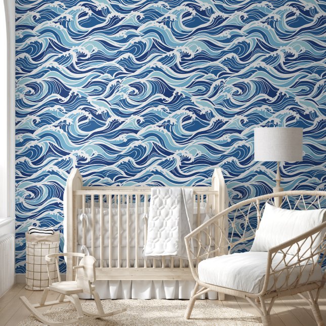 Brandwellen Tapete (Kinder)