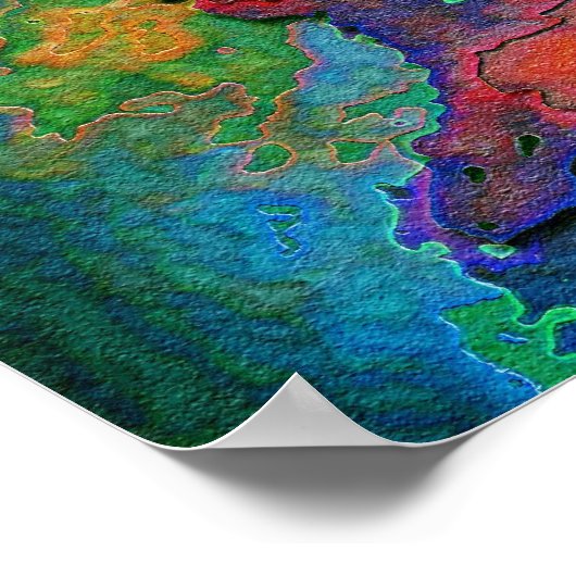 Brandwinge auf breiter Basis Poster (Ecke)